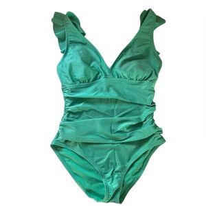 Ellen Tracy Green Swim Coverup